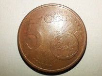 Moneda 5 euro cent Franța 2004