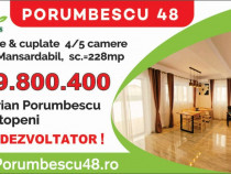 Vile Otopeni - Porumbescu 48 - vile 4 & 5 camere, Single & Cuplate