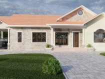 Casa pe un nivel, 120mp utili, 5 ari de teren