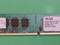 Memorie Buffalo 1GB DDR2 , 667Mhz, CL5 (Garantie 6 luni)