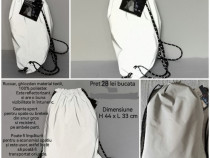 Rucsac reflectorizant geanta sport pt spate cu bretele snur
