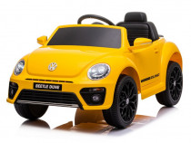 Masinuta electrica VW Beetle Dune 60W 12V bluetooth amortizoare Yellow