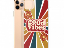 Husa telefon Good Vibes Clear Iphone 11 pro max