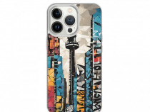 Husa telefon Mosaic Metropolis Clear Iphone 13 pro