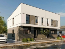 Vilă tip duplex cu 4 camere, 114 mp utili și teren de 250