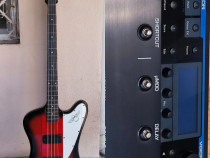 Chitara bass Epiphone Thunderbird + TC Helicon VoiceLive2 TC Helicon