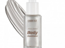 Iluminator Lichid Fata si Corp, Qibest, Body Shimmer Glow, 01, 40 ml