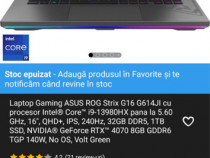 Laptop Gaming Asus Rog strix i9 G16 sigilat