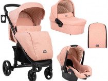 Carucior combinat 3 in 1 Kikka Boo - Madrid pink