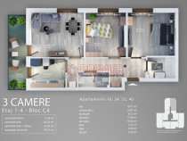 Apartament 3 camere la doar 91.900 Euro - Sector 4 -