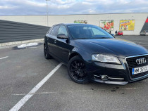 Audi,A3,negru,cutie manuala,dublu climatoric,140CP, motor 2.0 TDI