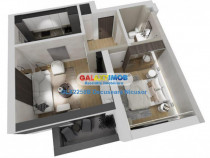 Apartament 2 camere Finalizat Finisat Militari Residence, 59