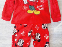 Pijama MICKEY MOUSE, maneca lunga, rosie