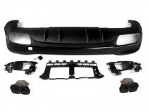 Difuzor Negru cu Ornamente Toba Negre - Mercedes Benz GLE (2019+)