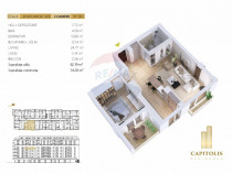 Apartament 2 camere, orientare Vest, Capitolis Residence