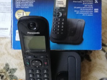 Telefon FIX fara fir DECT Panasonic KX-TGC210FXB, Caller ID