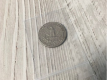 Moneda Quarter Dollar - SUA, an 1987, material din cupru