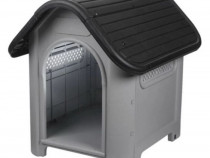 Cusca Gri Neagra pentru Caini 75x59x66cm