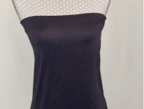 Top fara bretele, mulat, tubular