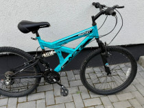 Bicicletă 24” cu schimbător de viteze spate și pe foii