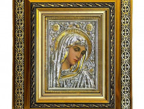 Icoane Argintate-Maica Domnului Lacrima,Mantuitorul cu Spini