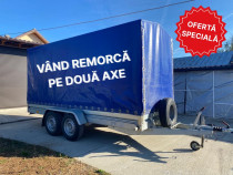Remorcă cu prelată NIEWIADOW B3500 - AN 2018, 2500KG, stare excelentă