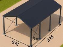 Hala metalica Dimensiune hala 6 metri deschidere 8 metri lungime