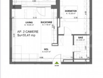 Apartament cu 2 camere Timișoara Nord- Cal. Totontalului