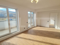 Apartament finisat, 52 mp utili, terasa 34 mp, zona Terra