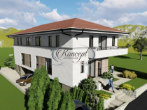 Duplex cu teren generos si panouri fotovoltaice in Dambul Ro