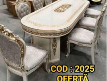 Masa cu 8 scaune și colțare regești