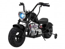 Motocicleta Kinderauto Old School, 300W, 24V, cu roti gonflabile Black