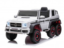 Masinuta electrica Mercedes G63 6x6 210W 12V 10Ah White
