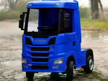 Camion electric pt. copii SCANIA R-SERIES 4x45W 12V 14Ah Blue