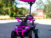 ATV electric cu maner 4 in 1, Kinderauto Hercules 35W 6V, RC #pink