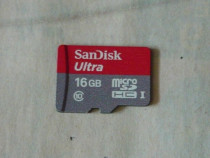 Card memorie microSDHC SanDiskUltra 16 GB clasa 10 NOU