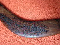 Rar - bumerang vintage-arta australiana -un cadou inedit
