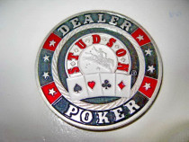 9168-I-Moneda Card Guard Studson Poker metal argintat email.