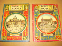 B623-Set 2 Albume Roma vechi lito color cartonate gros.