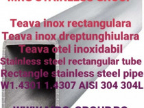 Teava inox rectangulara 100x50x3 Teava aluminiu inox alama