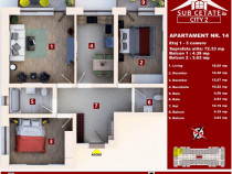 Apartament 3 camere ideal pentru familie.