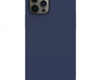 Husa iPhone 12 iPhone 12 Pro 6.1 Silicon Liquid Dark Blue