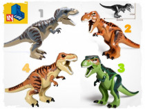 4 variante Jurassic Dinozaur T Rex tip lego ~30cm