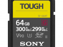 Card de memorie Sony SF-G Tough 64GB SDXC Clasa 10 UHS-II U3