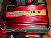 Invertor auto 12V 1000W putere pornire 2000W clesti 12V priz