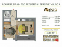Discount 2 Cam 200m Metrou Berceni EGO Rezidential (Tip 09)