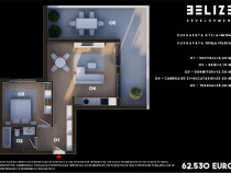 APARTAMENT 2 CAMERE BLOC FINALIZAT TERASA 28 MP