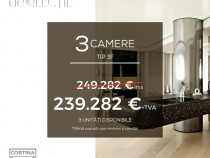 Discount 10.000 euro | Apartament 3 camere tip 3F| Erou Iancu Nicolae