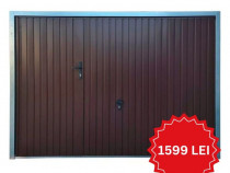Ușă de Garaj Basculantă 2720x2230 mm + Ușă Mică Pietonală - RAL 8017