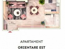 Apartament 1 camera, 37 mp, balcon, parcare subterana